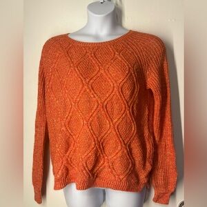 Faded Glory Women's Vibrant Orange Sweater